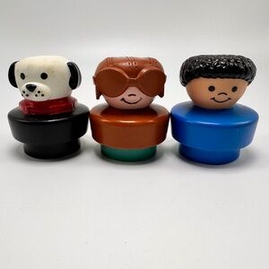 Fisher Price Chunky Little People Figures 90's‎ Lot of 3